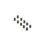 Set Screws, Steel, Black Oxide, Flat Point, M4 x 6mm (10)