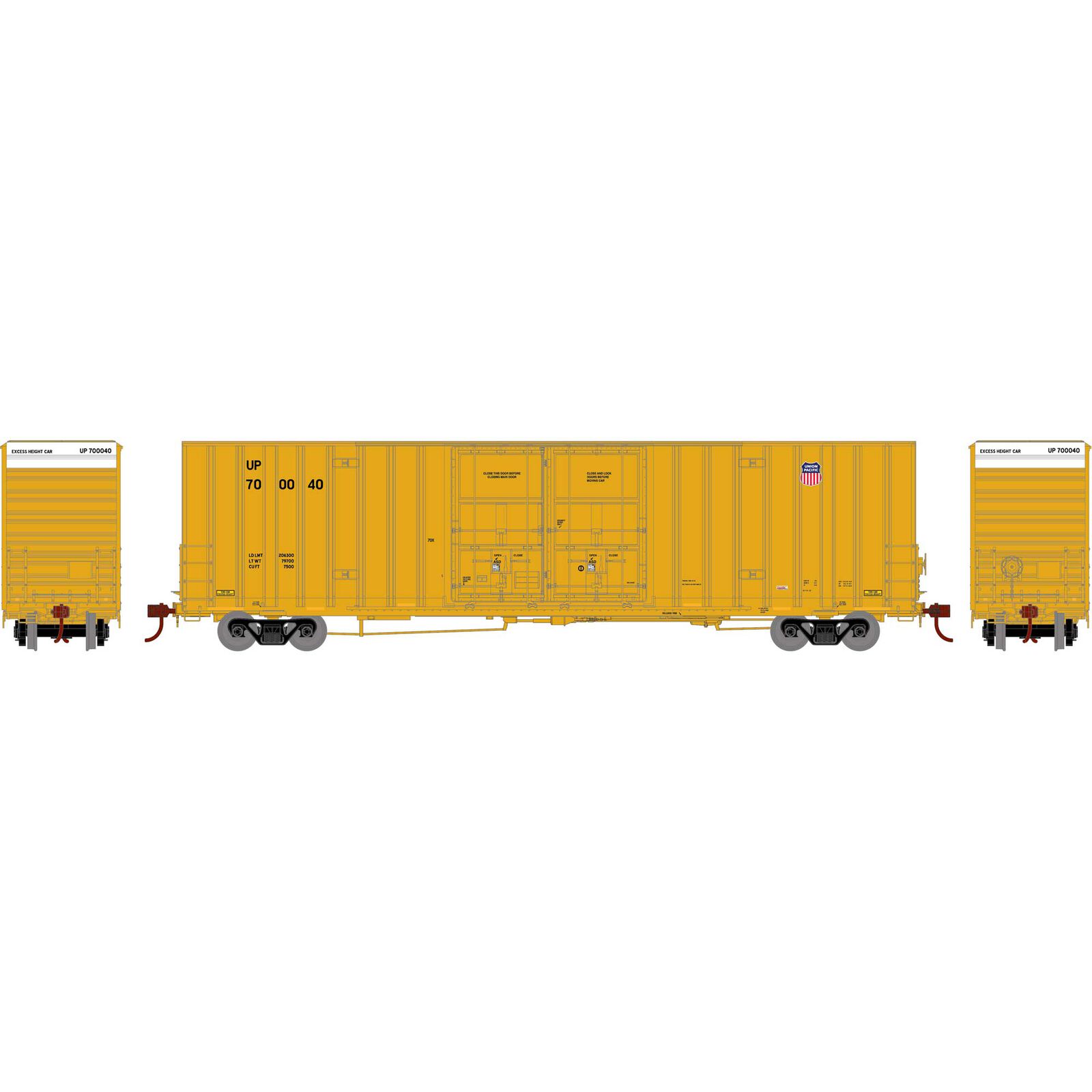 HO 60' Gunderson Box, UP #700040