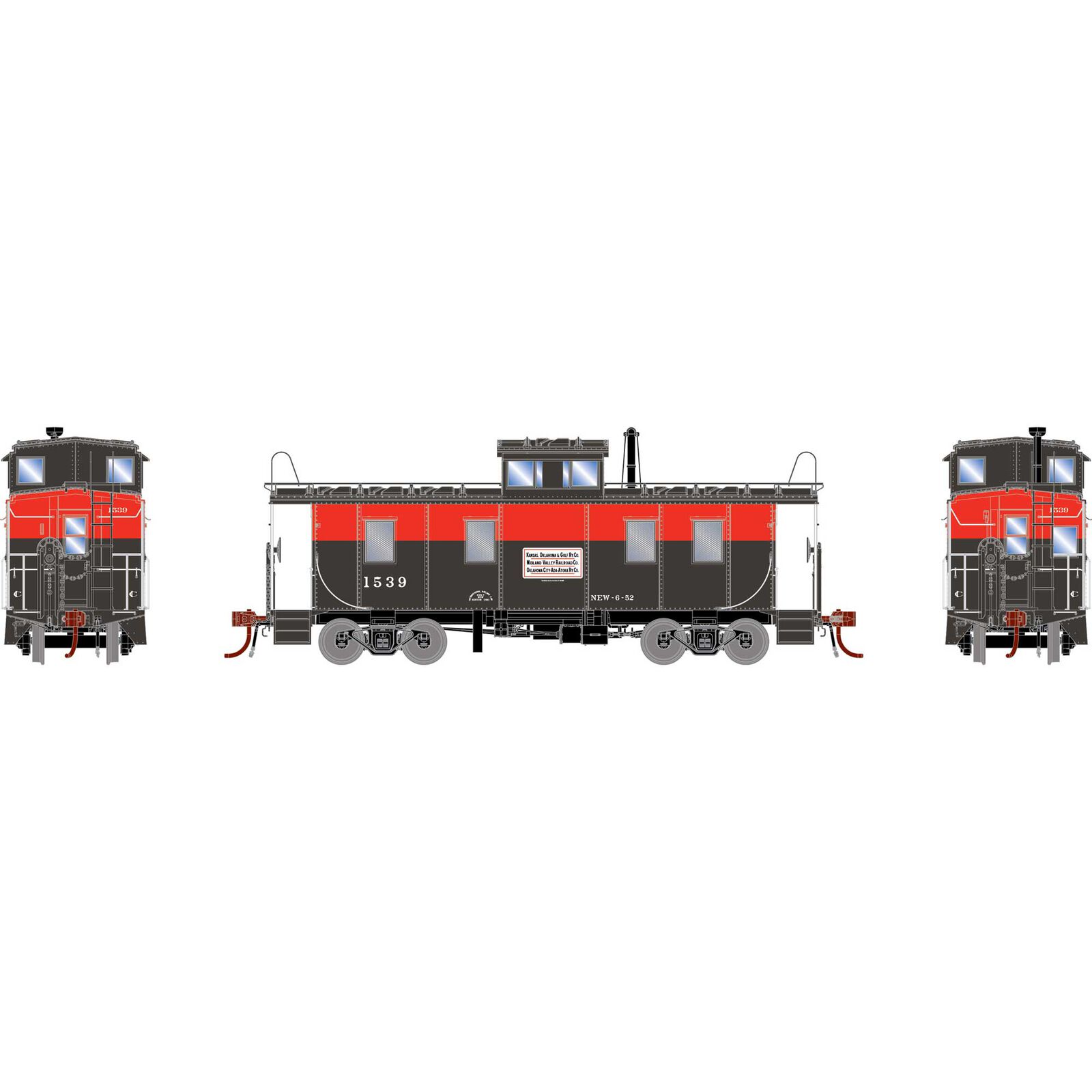 HO GEN ICC Cupola Caboose w/Lights & Sound, KOG #1539