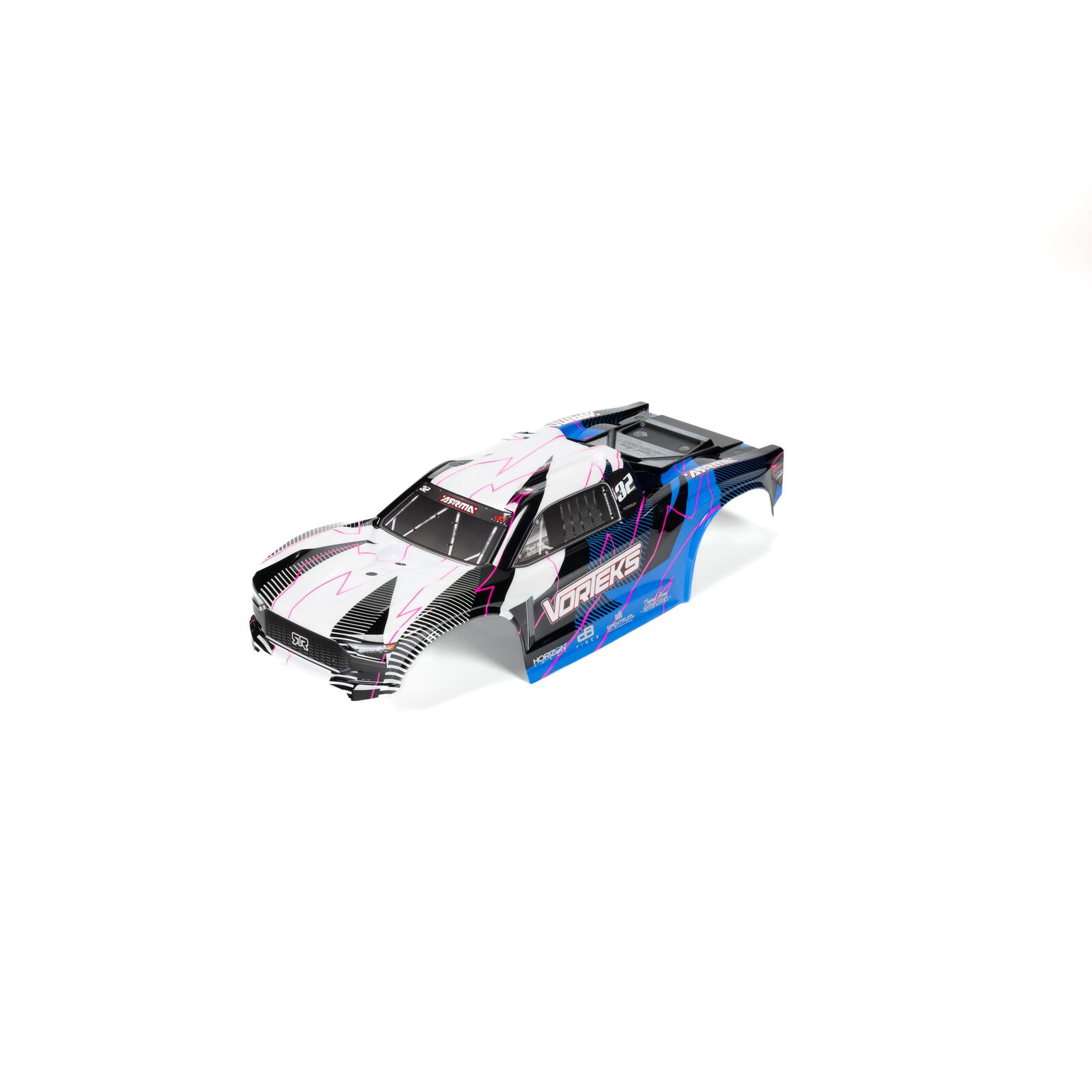 1/10 Clipless Painted Trimmed Body Set with Decals, Blue: VORTEKS 2WD