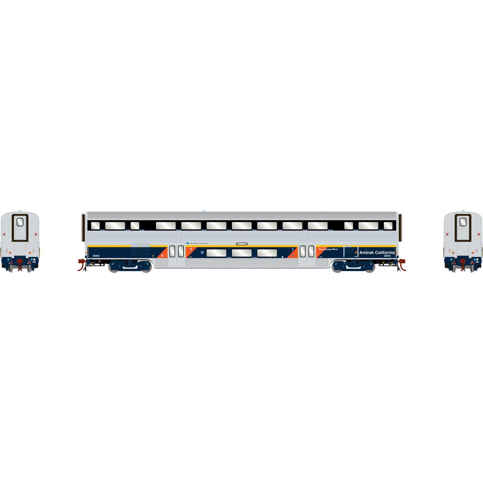 HO M-K California Coach with Lights & Sound, CDTX #8001