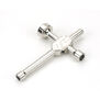 4-Way Steel Wrench (17mm, 10mm, 8mm, 1/4")