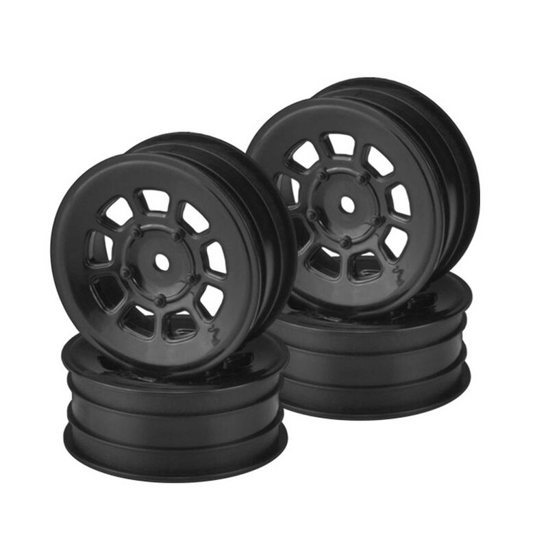 9-Shot 2.2" Front Wheel, Black (4)