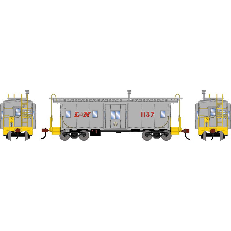 HO ATH Bay Window Caboose, LN #1137
