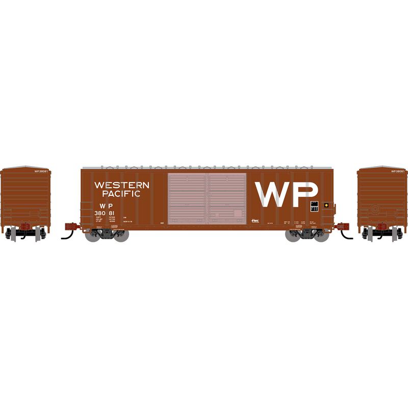 N ATH 50' FMC Centered Double Door Box Car, WP #38081