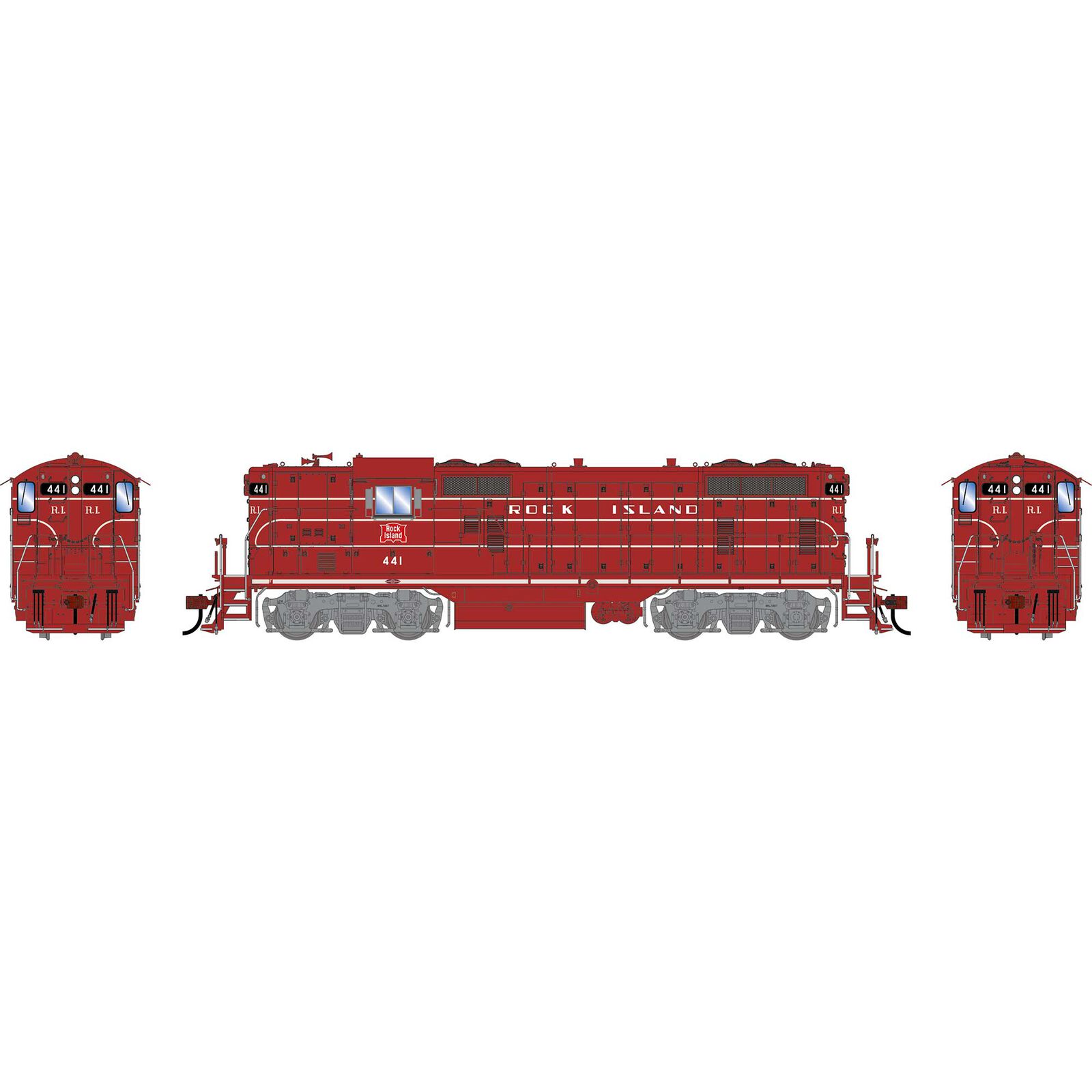 HO GEN GP7 Locomotive w/DCC & Sound, RI #441