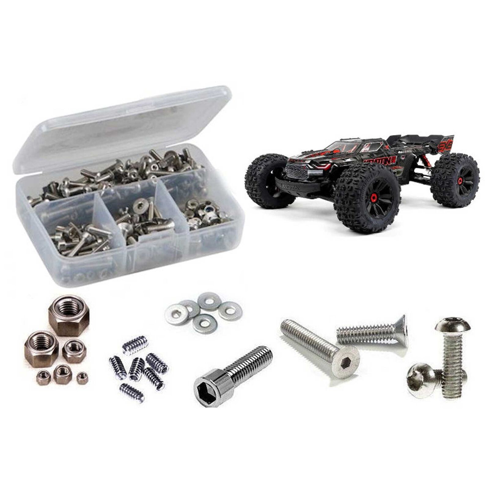 Stainless Steel Screw Kit: 1/5 ARRMA Kraton EXB