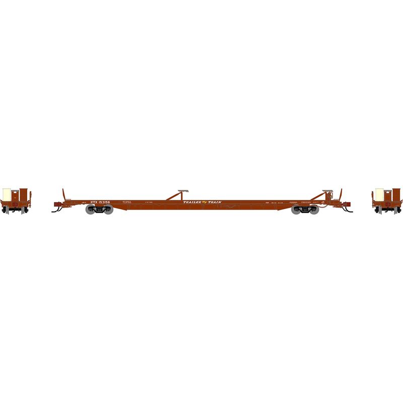 N GEN F89-F Flat Car, XTTX 'Brown' #153156