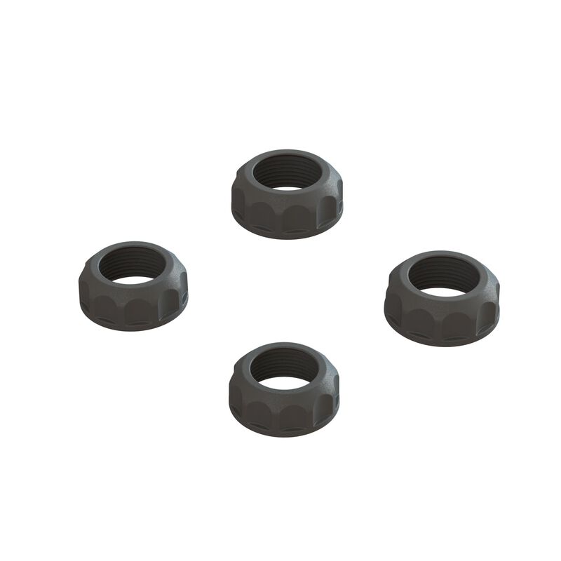 Shock Cap (4): 4X4, Black