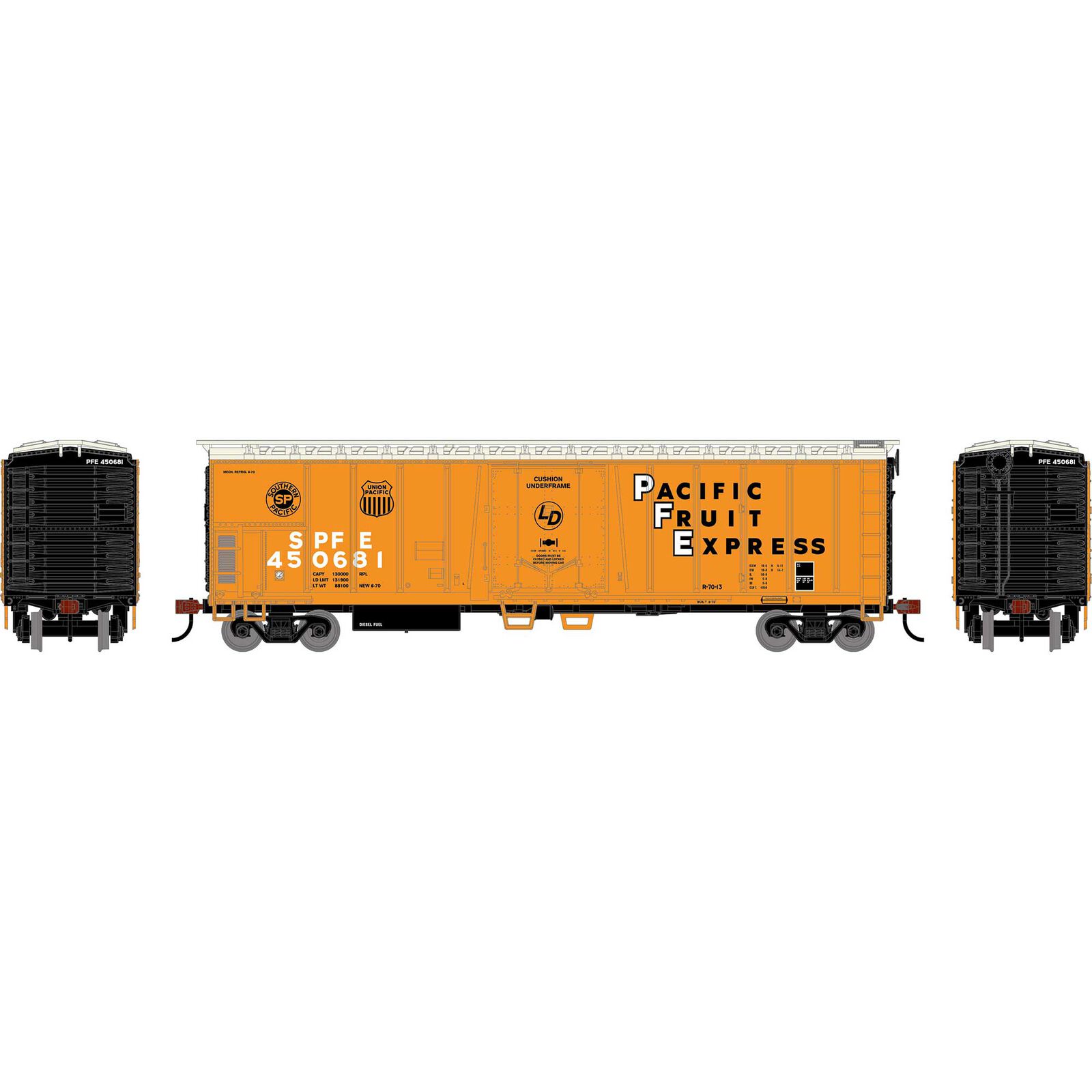 HO RND 50' Exterior Post Mechanical Reefer, SPFE #450681