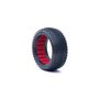 1/8 Crossbrace Soft Tires, Red Inserts (2): Buggy
