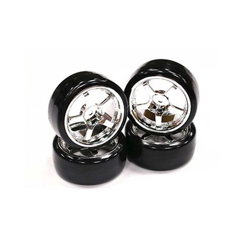 Type1 Complete Wheel and Tire Set: Drift Car (4)