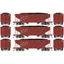 HO 34' 2-Bay Composite Coal Hopper with Load, CB&Q(3)
