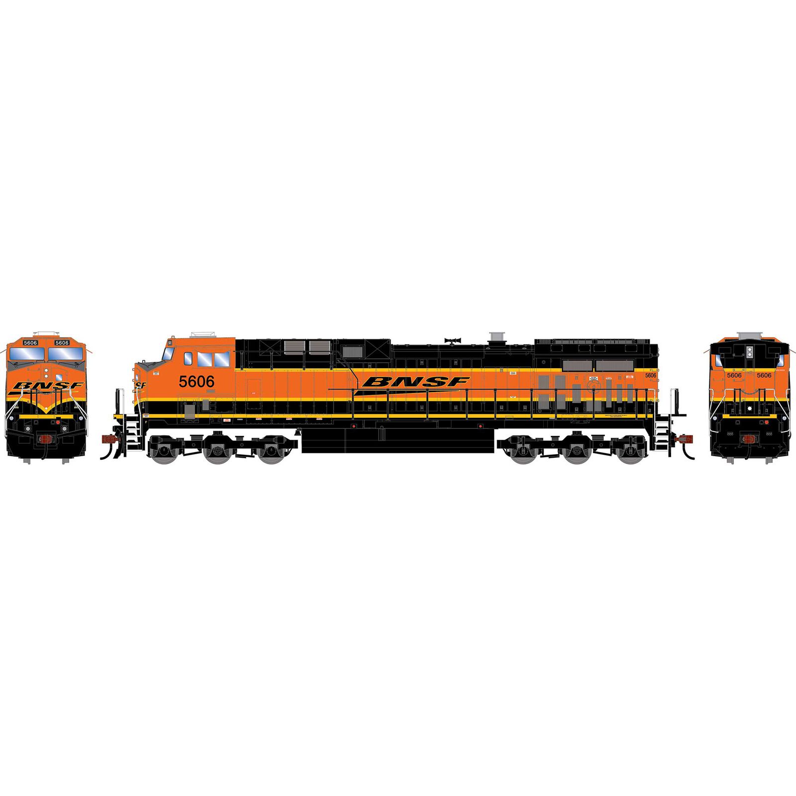 HO ATH AC4400CW Locomotive, Legendary Liveries BNSF 'H4' #5606