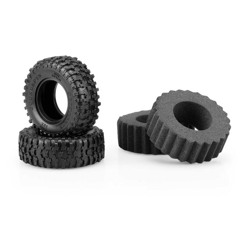 1/10 Tusk Scale Country 1.9" Crawler Tires with Inserts, Green Compound (2)