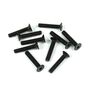 M3x16mm Flat Head Screws, Black (10)
