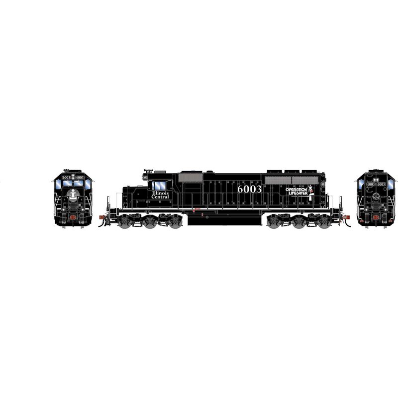 HO ATH SD40R Locomotive w/DCC & Sound, IC 'OLS' #6003