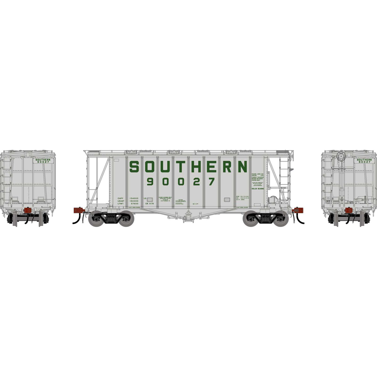 HO GEN GATC 2600 Airslide Covered Hopper, SOU #90027