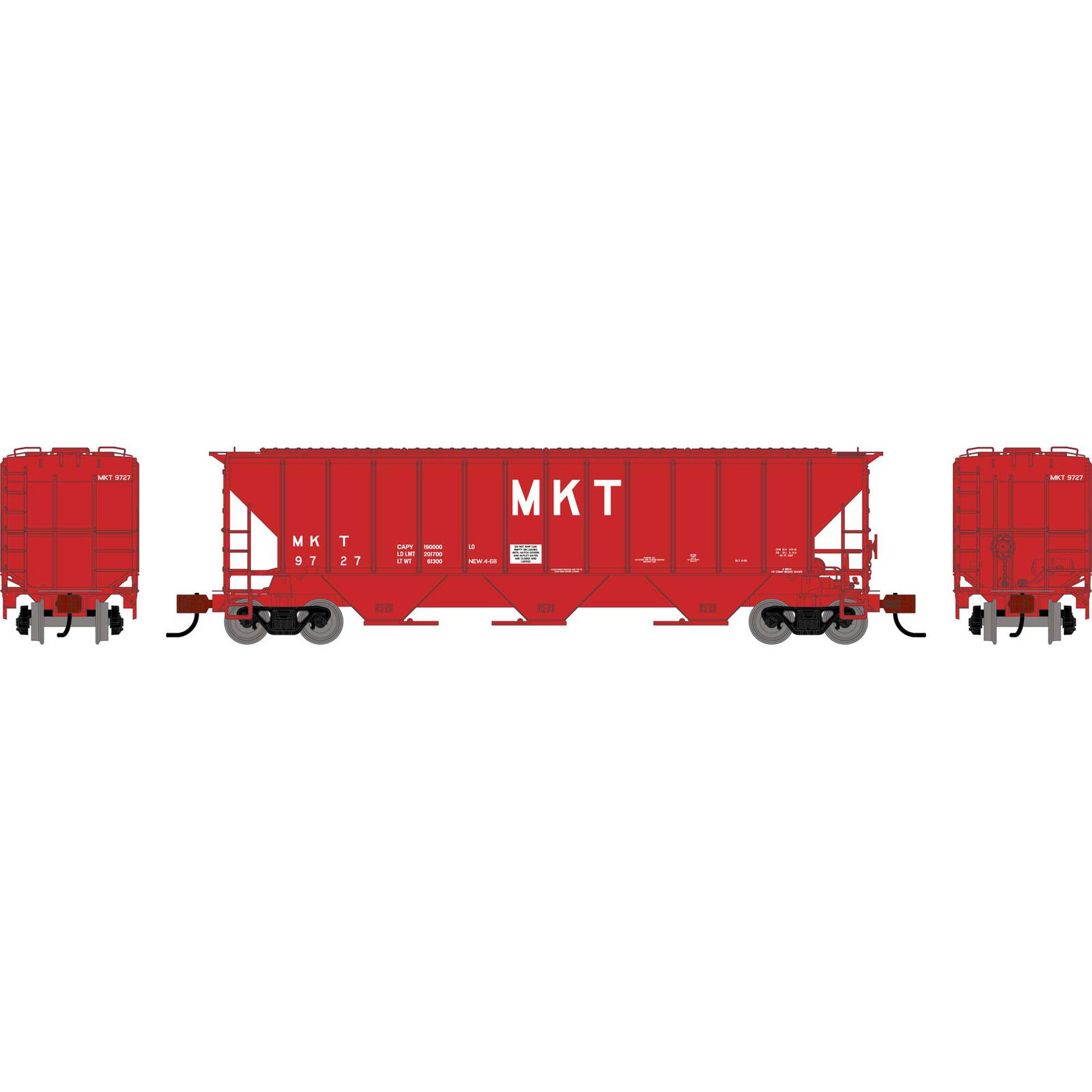 N ATH PS 4427 Covered Hopper, MKT #9727