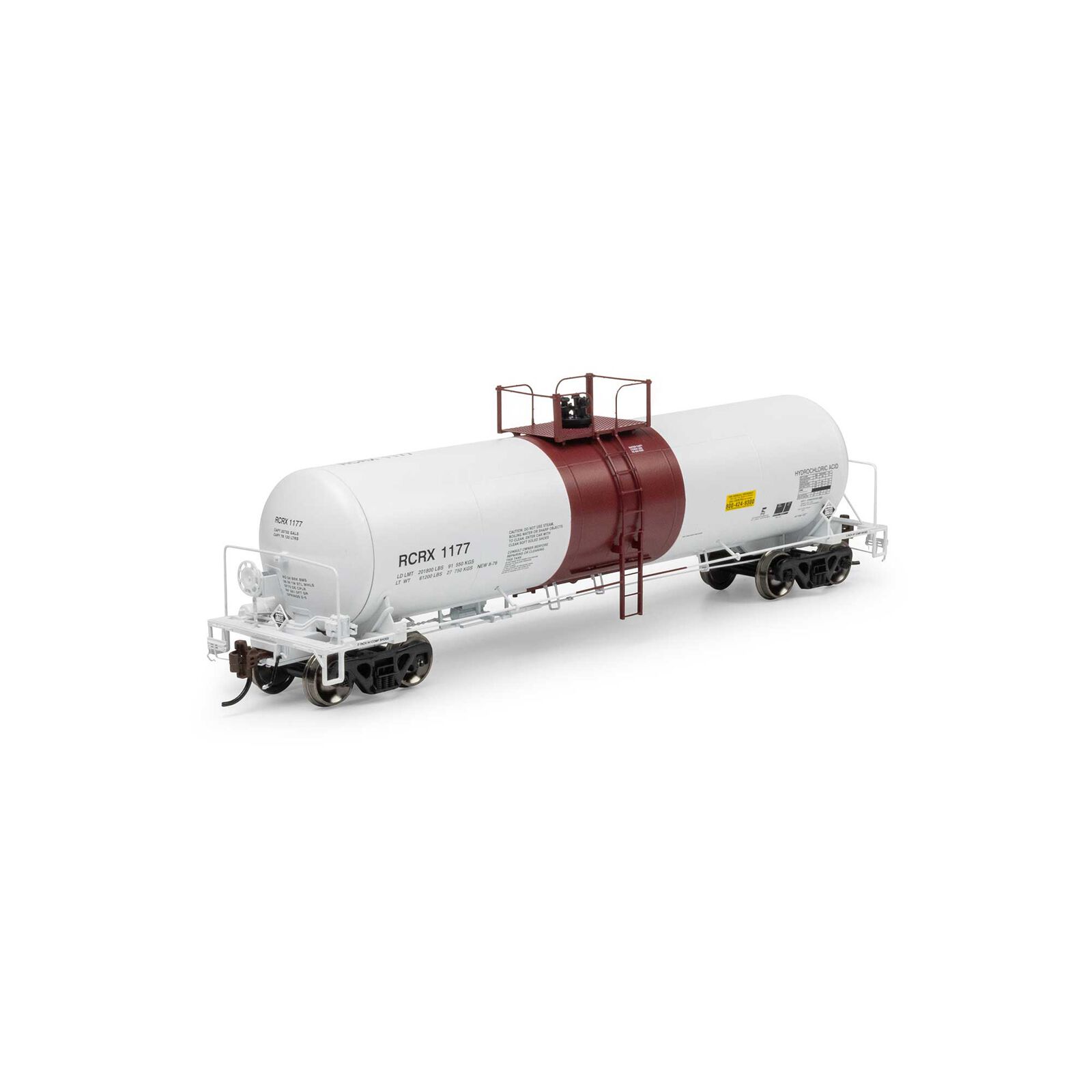 HO GATC 20K Gallon Tank Car, RCRX White with Red Band #1177