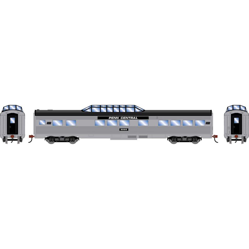 HO RND Streamline Dome Car, PC #9000