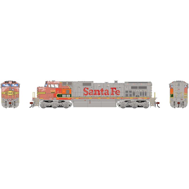 HO GEN Dash 9-44CW Locomotive w/DCC & Sound, Primed For Grime BNSF #618