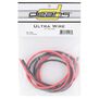 3' Red and Black 12 Gauge Ultra Wire