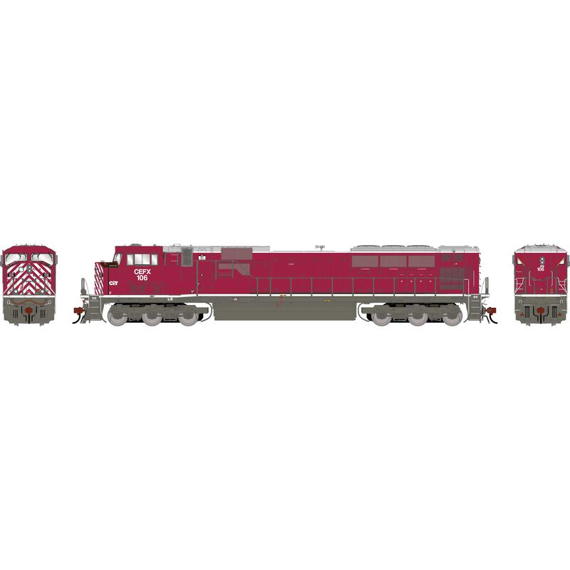 HO GEN SD90MAC Locomotive w/DCC & SOUND, CEFX #106