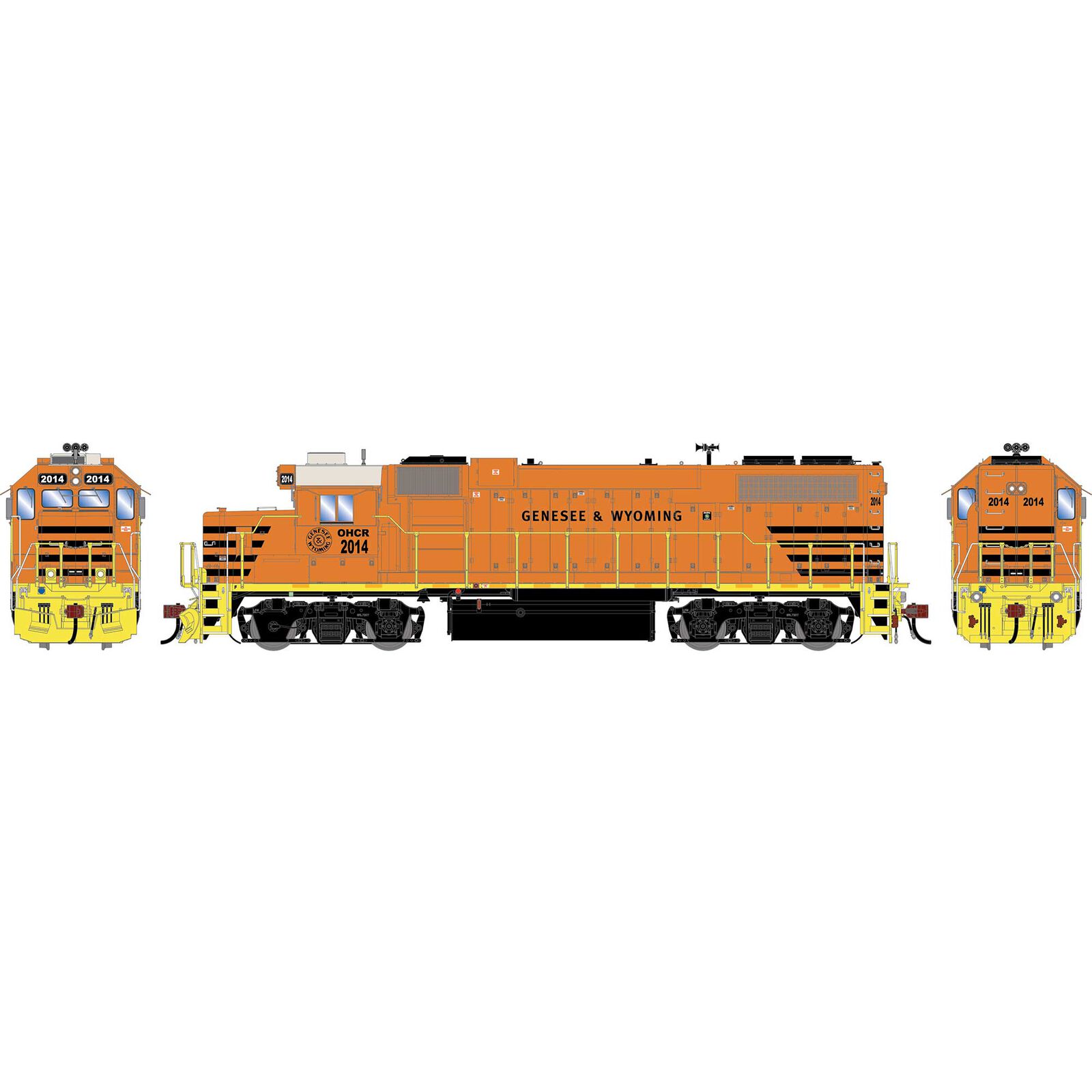 HO GEN GP38-2 Locomotive w/DCC & Sound, OHCR 'Anniversary' #2014