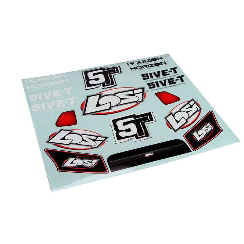 Grill, Lights & Logo Sticker Sheet: 5IVE-T Grill, Lights & Logo Sticker Sheet: 5IVE-T