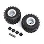 Mounted Monster Truck Tires, Left/Right: LMT
