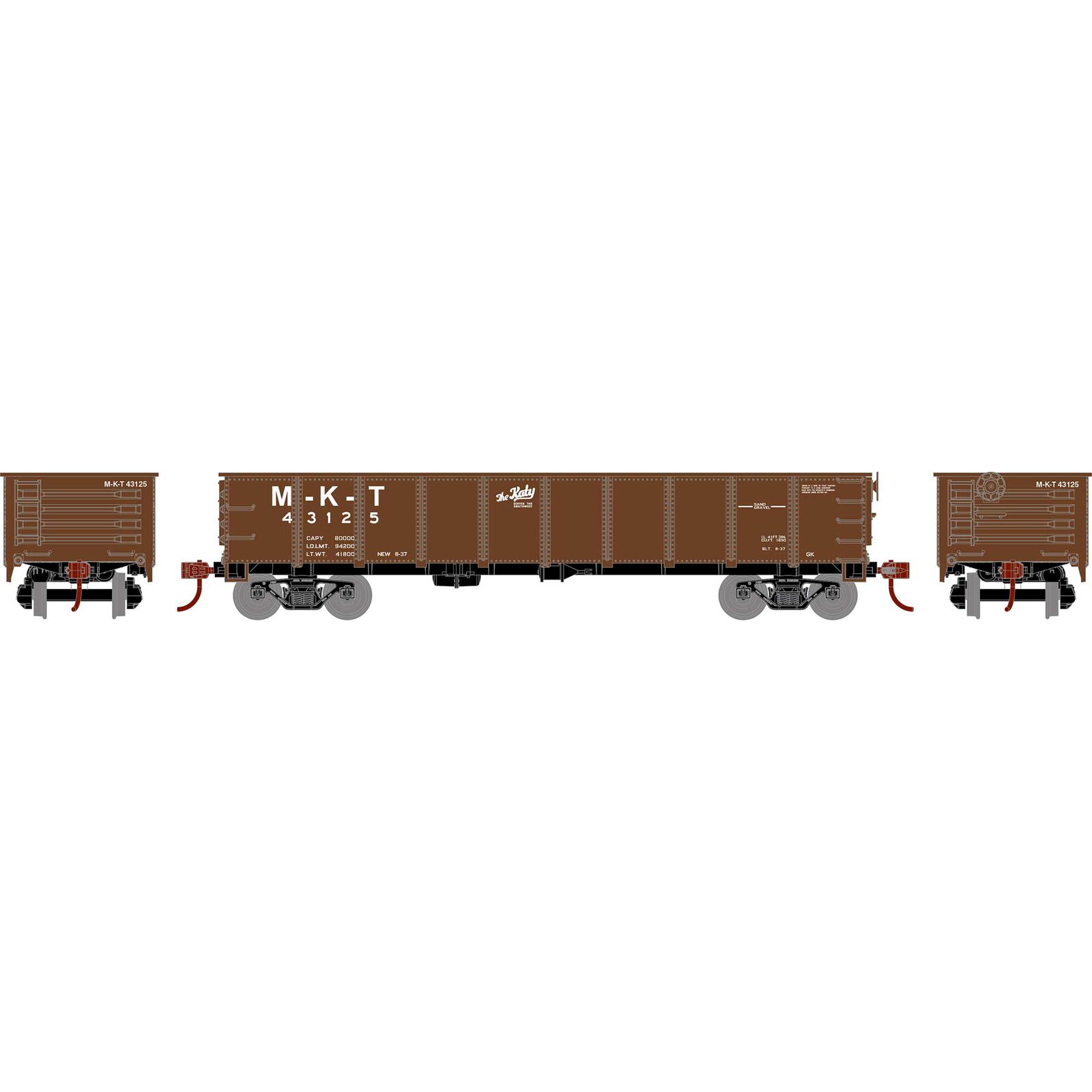 HO RND 40' Gondola, MKT #43125