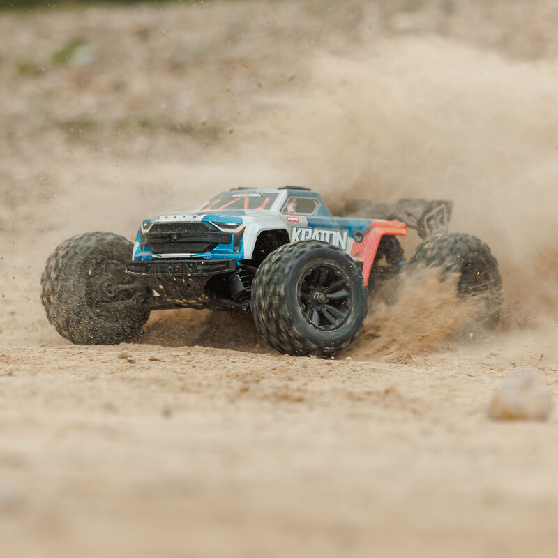 1/16 MINI KRATON 3S DSC 4X4 RTR Brushless Speed Truck (Battery & Charger Included), Red/Blue