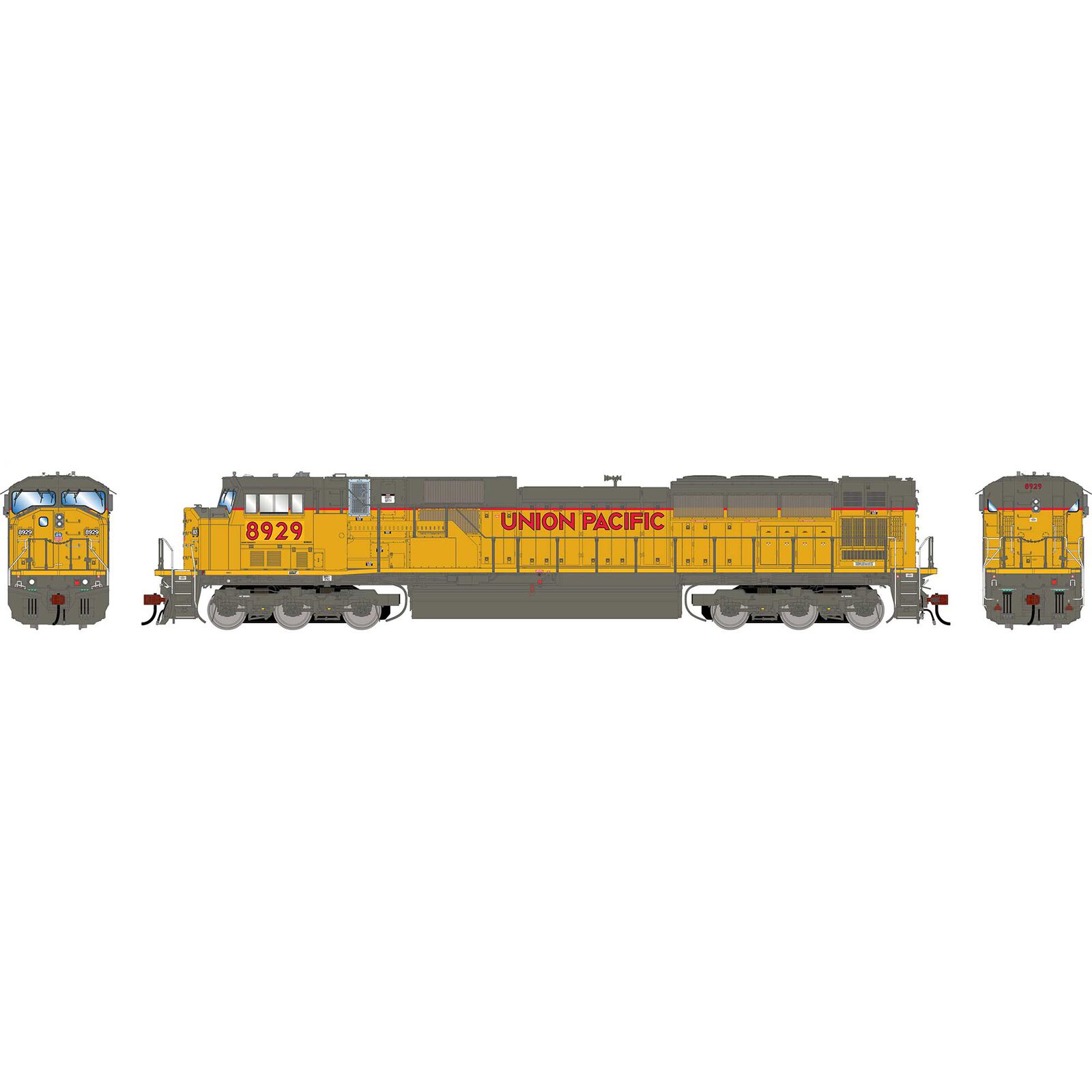 HO GEN SD90MAC-H PH I Locomotive w/DCC & Sound, UP #8929