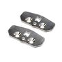 Skid Plate, Adjustable Chassis, +1, Titanium (2): 8X 2.0