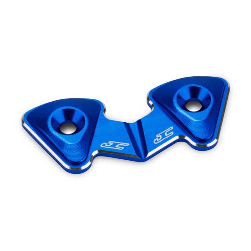 RC10B7 Aluminum 1-Piece Rear Wing Button, Blue
