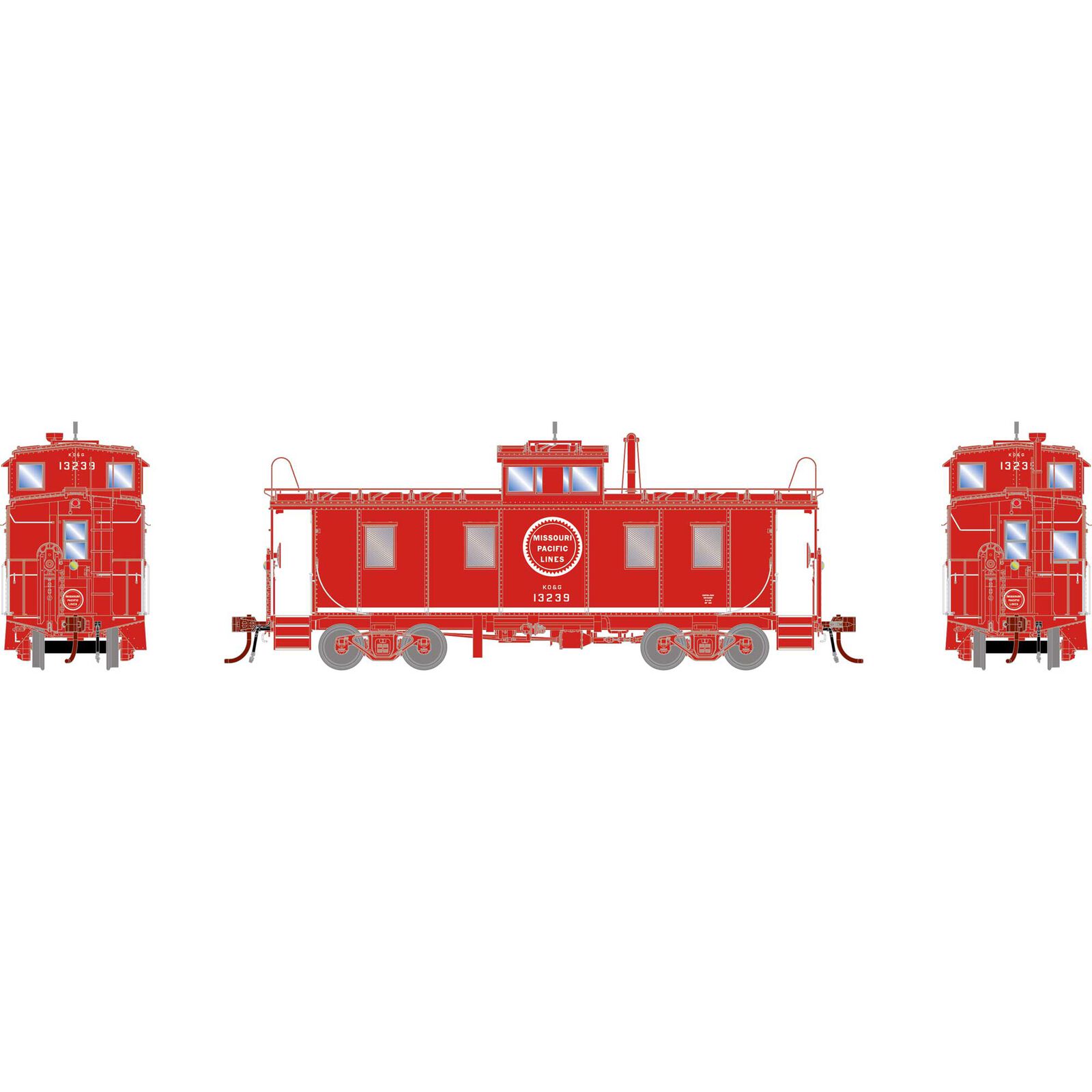 HO GEN ICC Cupola Caboose w/Lights & Sound, MP #13239