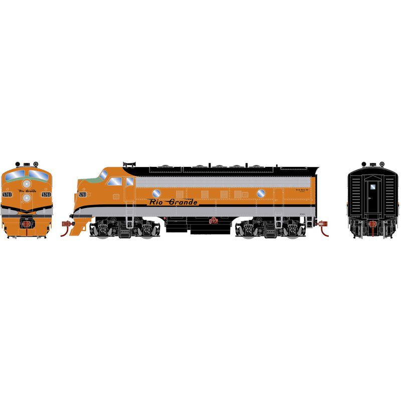 HO RND F7A Locomotive DCC-Ready, DRGW #5741