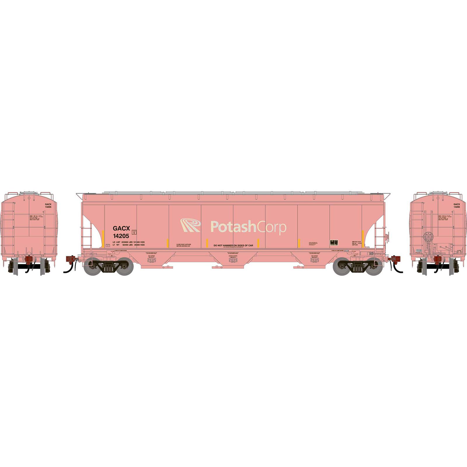 HO GEN Trinity 5161 Covered Hopper, Primed For Grime GACX #14205