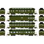 HO 50' Old Time Overland Passenger Set, GN #1 (4)