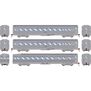 HO RND Streamline Cars, ATSF #4010 Coach/4022 Coach/1122 Observation (3)