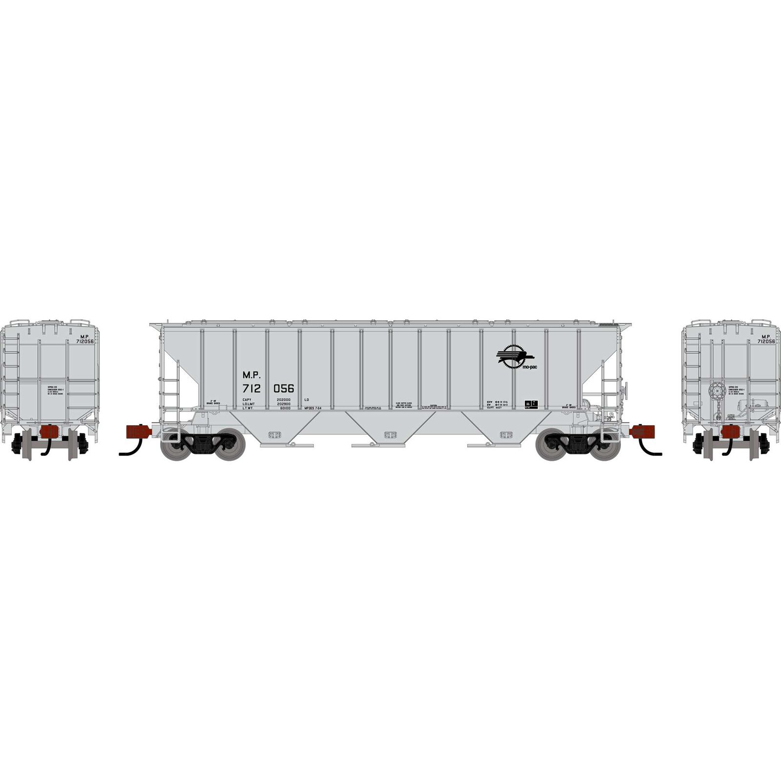 N ATH PS 4427 Covered Hopper, MP #712056