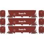HO GEN ACF 4600 Covered Hopper, ATSF #314074/314243/314306 (3)