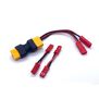 XT60 Dual JST Connector with 2 Male-Male Adaptors