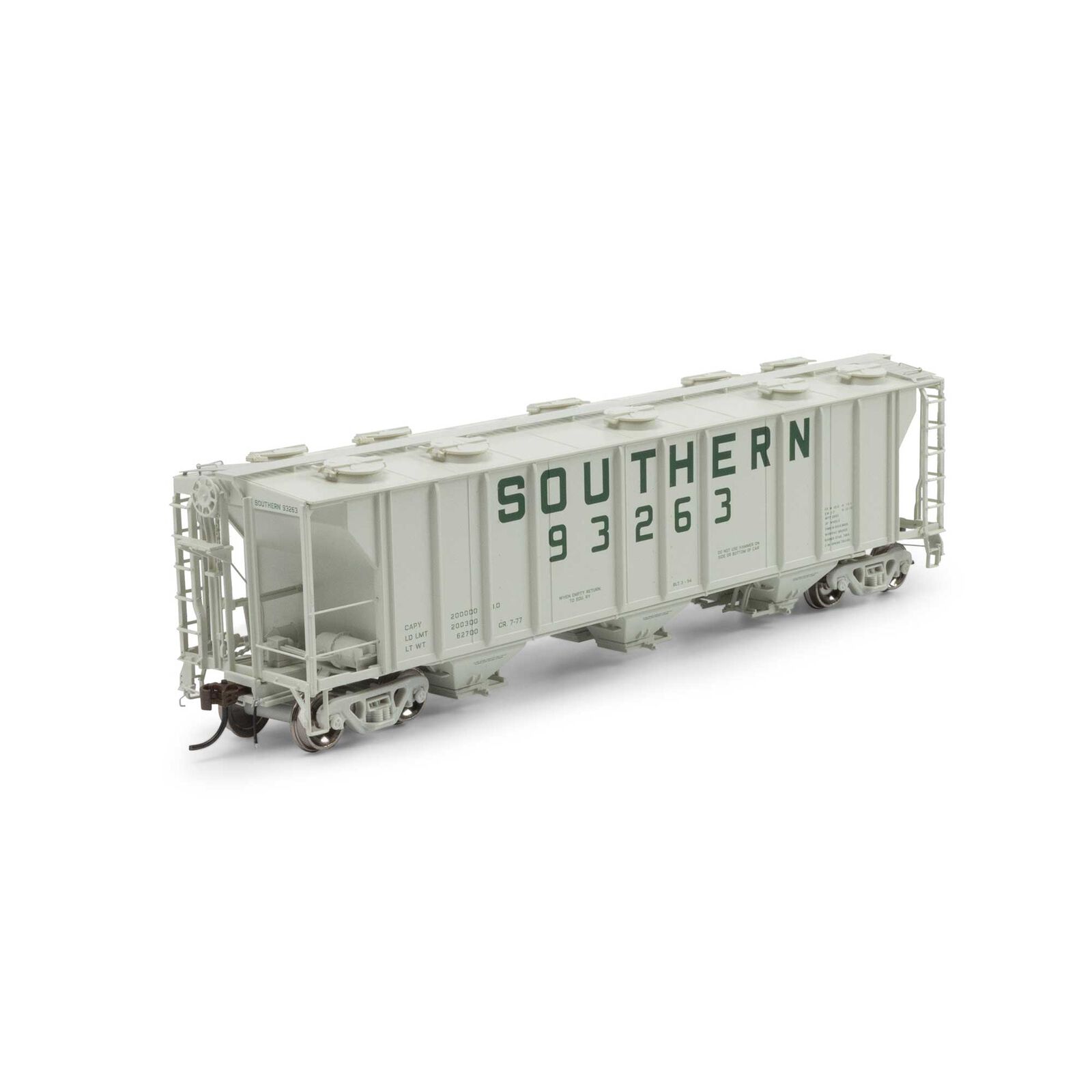 HO PS-2 2893 3-Bay Covered Hopper, SOU #93263