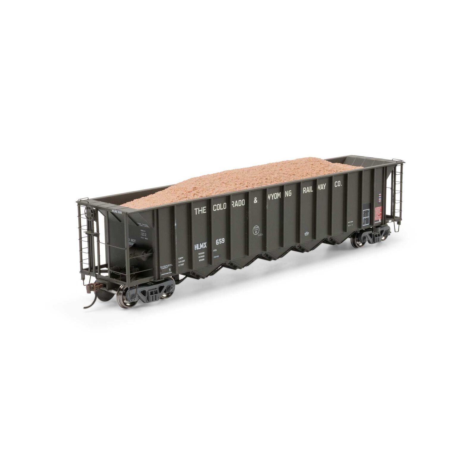 HO RTR 5-Bay Rapid Discharge Hopper HLMX #659