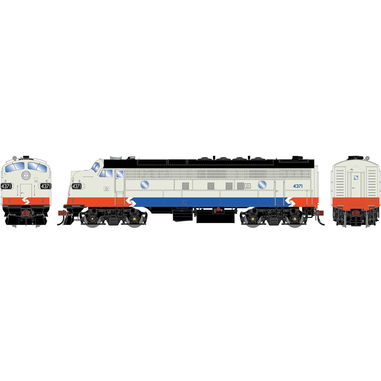 HO GEN FP7 Locomotive, SPAX #4371
