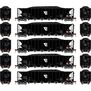 HO RTR 5-Bay Rapid Discharge Hopper, ELFX #2 (5)