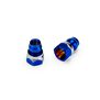 Fin titanium front stand-off, (burnt blue) - 8mm