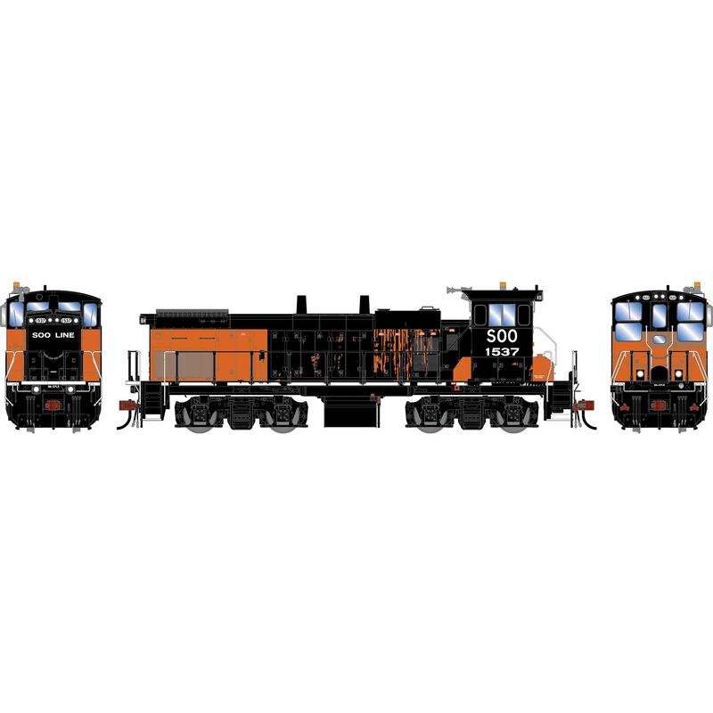 HO GEN MP15AC Locomotive w/DCC & Sound, Primed For Grime SOO 'Bandit' #1537